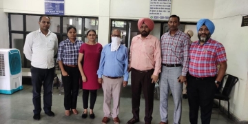 ਵਿਜੀਲੈਂਸ ਵੱਲੋਂ ਨਕਸ਼ੇ ਦੀ ਅਸਲ ਫ਼ੀਸ 80 ਰੁਪਏ ਦੀ ਬਜਾਏ 1500 ਰੁਪਏ ਲੈਣ ਦੇ ਦੋਸ਼ ਹੇਠ ਪਟਵਾਰੀ ਕਾਬੂ