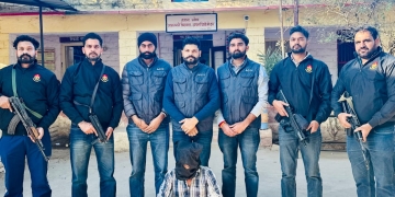 ਪੰਜਾਬ ਏ.ਜੀ.ਟੀ.ਐਫ. ਵੱਲੋਂ ਯੂ.ਏ.ਪੀ.ਏ. ਕੇਸ ਵਿੱਚ ਲੋੜੀਂਦਾ ਰਿੰਦਾ ਦਾ ਮੁੱਖ ਸੰਚਾਲਕ ਕੈਲਾਸ਼ ਖਿਚਨ ਰਾਜਸਥਾਨ ਤੋਂ ਗ੍ਰਿਫ਼ਤਾਰ; ਪਿਸਤੌਲ ਬਰਾਮਦ
