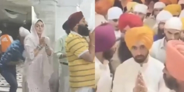 AMRITSAR NEWS:ਸ੍ਰੀ ਹਰਿਮੰਦਰ ਸਾਹਿਬ ਵਿਖੇ ਦਿਲਜੀਤ ਦੁਸਾਂਝ ਅਤੇ ਨੀਰੂ ਬਾਜਵਾ ਨੇ ਟੇਕਿਆ ਮੱਥਾ