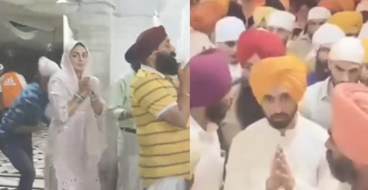 AMRITSAR NEWS:ਸ੍ਰੀ ਹਰਿਮੰਦਰ ਸਾਹਿਬ ਵਿਖੇ ਦਿਲਜੀਤ ਦੁਸਾਂਝ ਅਤੇ ਨੀਰੂ ਬਾਜਵਾ ਨੇ ਟੇਕਿਆ ਮੱਥਾ