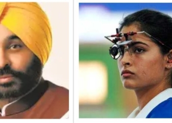 Paris Olympics 2024 : ਨਿਸ਼ਾਨੇਬਾਜ਼ੀ ਵਿੱਚ ਕਾਂਸੀ ਦਾ ਮੈਡਲ ਜਿੱਤਣ ਤੇ ਮੁੱਖ ਮੰਤਰੀ ਭਗਵੰਤ ਮਾਨ ਨੇ ਮਨੂ ਭਾਕਰ ਨੂੰ ਦਿੱਤੀ ਵਧਾਈ