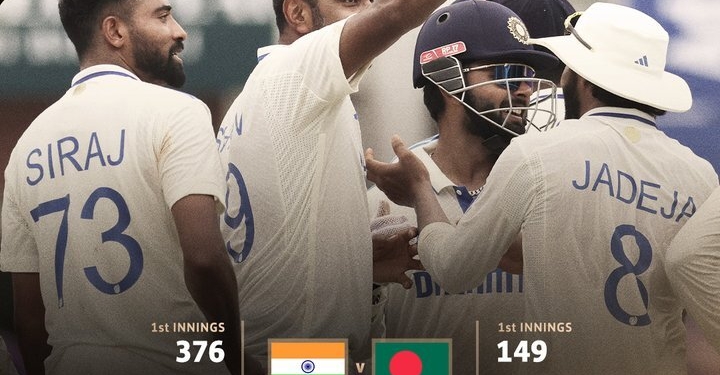 India Vs Bangladesh : ਭਾਰਤ ਨੇ ਜਿੱਤਿਆ ਚੇੱਨਈ ਟੈਸਟ