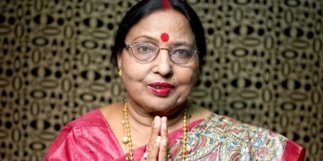 Sharda Sinha Cremation