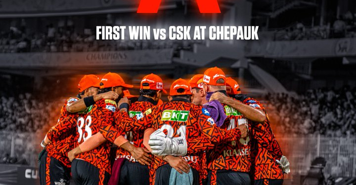 IPL 2025 : ਚੇਨਈ ਸੁਪਰ ਕਿੰਗਜ਼ ਦਾ ਪਲੇਆਫ ਵਿੱਚ ਜਾਣ ਦਾ ਰਸਤਾ ਹੋਇਆ ਮੁਸ਼ਕਲ : ਸਨਰਾਈਜ਼ਰਜ਼ ਹੈਦਰਾਬਾਦ ਨੇ 5 ਵਿਕਟਾਂ ਨਾਲ ਹਰਾਇਆ IPL 2025 : ਚੇਨਈ ਸੁਪਰ ਕਿੰਗਜ਼ ਦਾ ਪਲੇਆਫ ਵਿੱਚ ਜਾਣ ਦਾ ਰਸਤਾ ਹੋਇਆ ਮੁਸ਼ਕਲ : ਸਨਰਾਈਜ਼ਰਜ਼ ਹੈਦਰਾਬਾਦ ਨੇ 5 ਵਿਕਟਾਂ ਨਾਲ ਹਰਾਇਆ