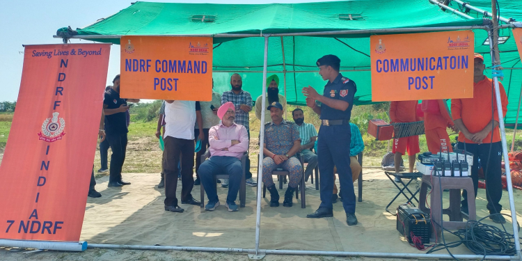 NDRF ਵਲੋਂ ਬਿਆਸ ਦਰਿਆ ਕੰਢੇ ਮੌਕ ਡ੍ਰਿਲ