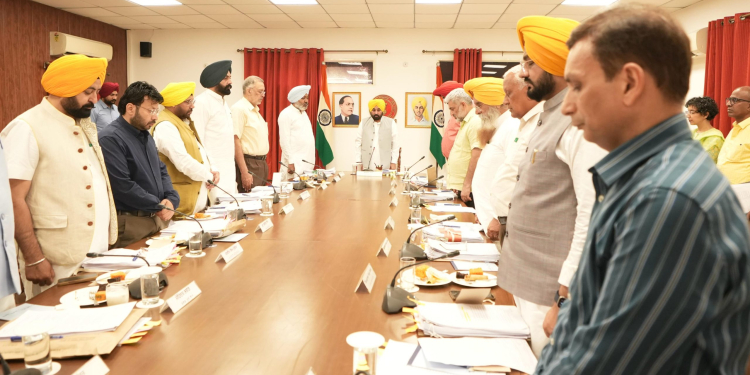 Punjab: ਮੁੱਖ ਮੰਤਰੀ ਦੀ ਅਗਵਾਈ ਹੇਠ ਵਜ਼ਾਰਤ ਵੱਲੋਂ ਪਹਿਲਗਾਮ ਦਹਿਸ਼ਤੀ ਹਮਲੇ ਦੇ ਸ਼ਹੀਦ ਨੂੰ ਸ਼ਰਧਾਂਜਲੀ
