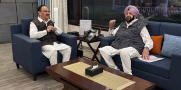 PUNJAB : ਕੈਪਟਨ ਅਮਰਿੰਦਰ ਸਿੰਘ ਵੱਲੋਂ ਭਾਜਪਾ ਦੇ ਕੌਮੀ ਪ੍ਰਧਾਨ ਜੇਪੀ ਨੱਢਾ ਨਾਲ ਮੁਲਾਕਾਤ