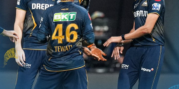 IPL 2025 : ਗੁਜਰਾਤ ਟਾਈਟਨਸ ਅਤੇ ਮੁੰਬਈ ਇੰਡੀਅਨਜ਼ ਵਿਚਾਲੇ ਮੁਕਾਬਲਾ ਜਾਰੀ IPL 2025 : ਗੁਜਰਾਤ ਟਾਈਟਨਸ ਅਤੇ ਮੁੰਬਈ ਇੰਡੀਅਨਜ਼ ਵਿਚਾਲੇ ਮੁਕਾਬਲਾ ਜਾਰੀ