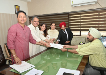 Ludhiana: ‘ਆਪ’ ਉਮੀਦਵਾਰ ਸੰਜੀਵ ਅਰੋੜਾ ਨੇ ਨਾਮਜ਼ਦਗੀ ਪੱਤਰ ਕੀਤੇ ਦਾਖਲ