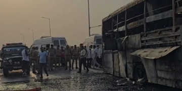 Accident: ਸਵਾਰੀਆਂ ਨਾਲ ਭਰੀ ਬੱਸ ਨੂੰ ਲੱਗੀ ਅੱਗ