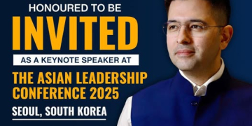 Asian Leadership Conference 2025 ‘ਚ ਮੁੱਖ ਬੁਲਾਰੇ ਵਜੋਂ ਸ਼ਾਮਿਲ ਹੋਣਗੇ ਰਾਘਵ ਚੱਢਾ