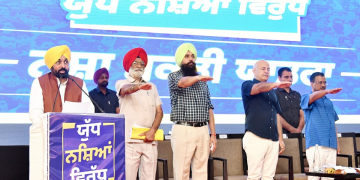 Punjab : ‘ਯੁੱਧ ਨਸ਼ਿਆਂ ਵਿਰੁੱਧ’ ਮੁਹਿੰਮ ਤਹਿਤ ਨਸ਼ਾ ਮੁਕਤੀ ਯਾਤਰਾ ਦੀ ਸ਼ੁਰੂਆਤ ਲਈ ਜਲੰਧਰ ਪੁੱਜੇ CM ਮਾਨ