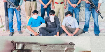 ਸ਼੍ਰੀ ਮੁਕਤਸਰ ਸਾਹਿਬ ਤੋਂ ਤਿੰਨ ਕਥਿਤ ਅਪਰਾਧੀ ਗ੍ਰਿਫ਼ਤਾਰ; 174 ਗ੍ਰਾਮ ਹੈਰੋਇਨ, ਦੋ ਪਿਸਤੌਲਾਂ ਬਰਾਮਦ