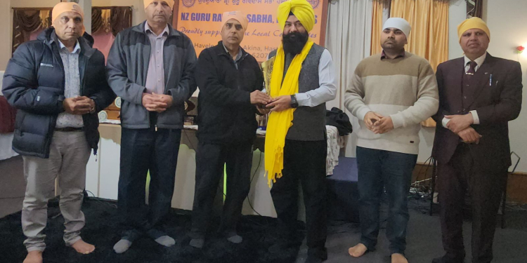 Jasvir Singh Garhi ਦਾ ਗੁਰੂ ਰਵਿਦਾਸ ਟੈਂਪਲ ਹੇਸਟਿੰਗ ਨਿਊਜ਼ੀਲੈਂਡ ਦੀ ਪ੍ਰਬੰਧਕੀ ਕਮੇਟੀ ਵਲੋਂ ਸਨਮਾਨ