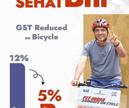 GST : ਜੀਐਸਟੀ ਸੁਧਾਰ ਤੰਦਰੁਸਤੀ ਦੀ ਮਜ਼ਬੂਤ ​​ਸੰਸਕ੍ਰਿਤੀ ਬਣਾਉਣ, ਸਿਹਤ ਨੂੰ ਹੁਲਾਰਾ ਦੇਣ ਲਈ ਹਨ ਤਿਆਰ  : ਸਰਕਾਰ