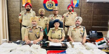 Faridkot ਵਿੱਚ ਪਾਕਿਸਤਾਨ-ਸਮਰਥਿਤ ਨਸ਼ਾ ਤਸਕਰੀ ਕਾਰਟਲ ਦਾ ਪਰਦਾਫਾਸ਼; 12.1 ਕਿਲੋਗ੍ਰਾਮ ਹੈਰੋਇਨ ਸਮੇਤ ਦੋ ਵਿਅਕਤੀ ਗ੍ਰਿਫ਼ਤਾਰ