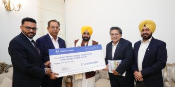 Latest News: ਐਲ.ਐਂਡ ਟੀ. ਕੰਪਨੀ ਵੱਲੋਂ ਚੜ੍ਹਦੀ ਕਲਾ ਮਿਸ਼ਨ ਲਈ ਪੰਜ ਕਰੋੜ ਰੁਪਏ ਦਾ ਯੋਗਦਾਨ