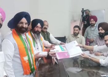 TarnTaran by-election: ਭਾਜਪਾ ਉਮੀਦਵਾਰ ਹਰਜੀਤ ਸੰਧੂ ਨੇ ਭਰੀ ਨਾਮਜ਼ਦਗੀ
