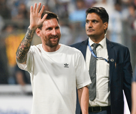 GOAT India Tour : Lionel Messi ਅੱਜ ਪ੍ਰਧਾਨ ਮੰਤਰੀ ਮੋਦੀ ਨਾਲ ਕਰਨਗੇ ਮੁਲਾਕਾਤ GOAT India Tour : Lionel Messi ਅੱਜ ਪ੍ਰਧਾਨ ਮੰਤਰੀ ਮੋਦੀ ਨਾਲ ਕਰਨਗੇ ਮੁਲਾਕਾਤ