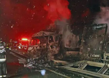 Japan ‘ਚ 60 ਤੋਂ ਵੱਧ ਵਾਹਨ ਆਪਸ ‘ਚ ਟਕਰਾਏ: ਕਈ ਵਾਹਨ ਸੜ ਕੇ ਹੋਏ ਸੁਆਹ