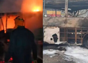 Accident: ਟਰੱਕ ਨਾਲ ਟੱਕਰ ਤੋਂ ਬਾਅਦ ਬੱਸ ਨੂੰ ਅੱਗ ਲੱਗੀ, 3 ਜ਼ਿੰਦਾ ਸੜੇ