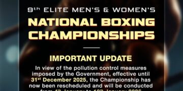 National Boxing Championship ਹੁਣ 4 ਜਨਵਰੀ ਤੋਂ ਗ੍ਰੇਟਰ ਨੋਇਡਾ ‘ਚ National Boxing Championship ਹੁਣ 4 ਜਨਵਰੀ ਤੋਂ ਗ੍ਰੇਟਰ ਨੋਇਡਾ ‘ਚ