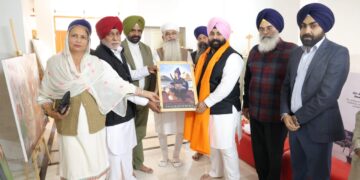 ਗੁਰੂ ਤੇਗ ਬਹਾਦਰ ਸਾਹਿਬ ਅਤੇ ਚਾਂਦਨੀ ਚੌਕ ਦੇ ਸ਼ਹੀਦਾਂ ਨੂੰ ਸਮਰਪਿਤ ਚਿੱਤਰਕਾਰੀ ਪ੍ਰਦਸ਼ਨੀ ਗੁਰੂ ਸਹਿਬ ਪ੍ਰਤੀ ਸ਼ਰਧਾ ਦਾ ਪ੍ਰਤੀਕ – Harjot Singh Bains