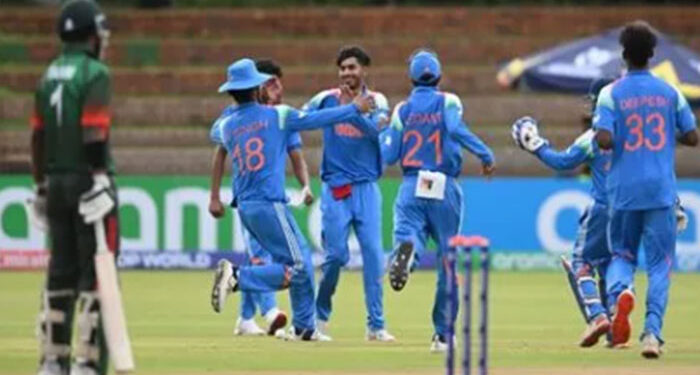 U19 World Cup: ਭਾਰਤ ਦੀ ਲਗਾਤਾਰ ਦੂਜੀ ਜਿੱਤ: ਬੰਗਲਾਦੇਸ਼ ਨੂੰ 18 ਦੌੜਾਂ ਨਾਲ ਹਰਾਇਆ