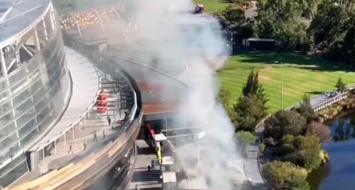 Australia : ਪਰਥ ਦੇ ਆਪਟਸ ਸਟੇਡੀਅਮ ‘ਚ ਲੱਗੀ ਅੱਗ