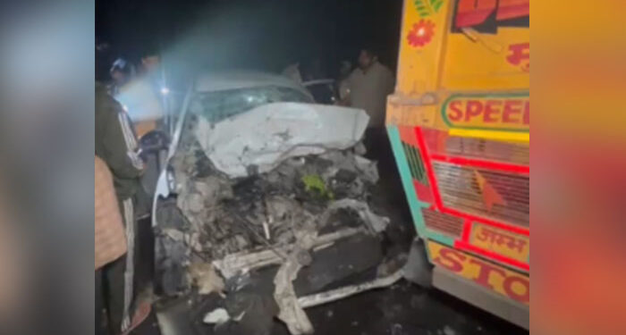 Punjab: ਕਾਰ-ਟਰੱਕ ਦੀ ਭਿਆਨਕ ਟੱਕਰ, 4 ਮੌਤਾਂ
