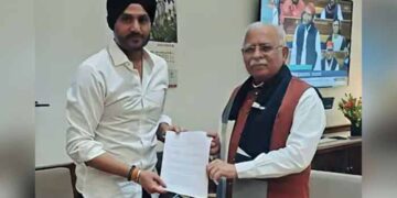 Punjab: ਰਾਜ ਸਭਾ ਮੈਂਬਰ ਹਰਭਜਨ ਸਿੰਘ ਨੇ ਕੇਂਦਰੀ ਮੰਤਰੀ ਖੱਟਰ ਨਾਲ ਕੀਤੀ ਮੁਲਾਕਾਤ, ਕੀਤੀ ਇਹ ਮੰਗ