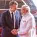 PM ਮੋਦੀ ਨੇ ਫਰਾਂਸ ਦੇ ਰਾਸ਼ਟਰਪਤੀ ਇਮੈਨੁਅਲ ਮੈਕਰੋਂ ਨਾਲ ਕੀਤੀ ਮੁਲਾਕਾਤ