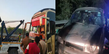 Accident News: ਯਮੁਨਾ ਐਕਸਪ੍ਰੈਸਵੇਅ ‘ਤੇ ਬੱਸ-ਵੈਨ ਵਿਚਕਾਰ ਹੋਈ ਭਿਆਨਕ ਟੱਕਰ, 6 ਮੌਤਾਂ