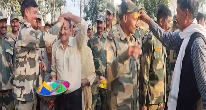 BSF ਨੇ ਪਾਕਿ ਸਰਹੱਦ ‘ਤੇ ਸ਼ਹੀਦਾਂ ਦੇ ਪਰਿਵਾਰਾਂ ਨਾਲ ਮਨਾਈ ਹੋਲੀ BSF ਨੇ ਪਾਕਿ ਸਰਹੱਦ ‘ਤੇ ਸ਼ਹੀਦਾਂ ਦੇ ਪਰਿਵਾਰਾਂ ਨਾਲ ਮਨਾਈ ਹੋਲੀ