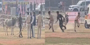 Breaking: ਬਿਹਾਰ ਦੇ CM ਨਿਤੀਸ਼ ਕੁਮਾਰ ਦੀ ਸੁਰੱਖਿਆ ‘ਚ ਚੂਕ: ਹੈਲੀਪੈਡ ਵਾਲੀ ਥਾਂ ‘ਤੇ ਜਾ ਵੜਿਆ ਸਾਨ੍ਹ Breaking: ਬਿਹਾਰ ਦੇ CM ਨਿਤੀਸ਼ ਕੁਮਾਰ ਦੀ ਸੁਰੱਖਿਆ ‘ਚ ਚੂਕ: ਹੈਲੀਪੈਡ ਵਾਲੀ ਥਾਂ ‘ਤੇ ਜਾ ਵੜਿਆ ਸਾਨ੍ਹ