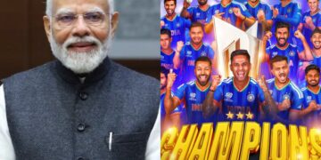 T20 World Cup : ਪ੍ਰਧਾਨ ਮੰਤਰੀ ਮੋਦੀ ਨੇ ਟੀਮ ਇੰਡੀਆ ਨੂੰ ਟੀ-20 ਵਿਸ਼ਵ ਕੱਪ ਜਿੱਤਣ ‘ਤੇ ਦਿੱਤੀ ਵਧਾਈ