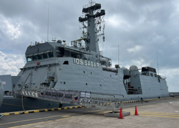 International News : ਭਾਰਤੀ ਜਲ ਸੈਨਾ ਦਾ ਜਹਾਜ਼ IOS SAGAR ਮਿਸ਼ਨ ਦੇ ਤਹਿਤ ਪਹੁੰਚਿਆ ਸਿੰਗਾਪੁਰ 