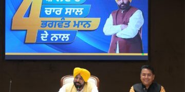 ਭਗਵੰਤ ਮਾਨ ਸਰਕਾਰ ਨੇ ਰਿਕਾਰਡ ਕਾਇਮ ਕੀਤਾ, PUNJAB ਦੇ ਇਤਿਹਾਸ ਵਿੱਚ ਪਹਿਲੀ ਵਾਰ ਸਿਰਫ਼ 4 ਸਾਲਾਂ ‘ਚ 65,264 ਸਰਕਾਰੀ ਨੌਕਰੀਆਂ ਦਿੱਤੀਆਂ ਗਈਆਂ