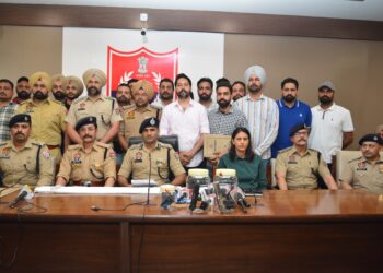 ਪਟਿਆਲਾ ਪੁਲਿਸ ਵੱਲੋਂ ਸਰਹੱਦ ਪਾਰ ਤੋਂ ਚੱਲਣ ਵਾਲੇ ਅੱਤਵਾਦੀ ਮਡਿਉਲ ਦਾ ਪਰਦਾਫਾਸ