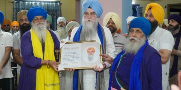 ਪੰਜਾਬ ਵਿੱਚ ਬੇਅਦਬੀ ਵਿਰੋਧੀ ਕਾਨੂੰਨ ਲਾਗੂ ਕਰਨ ਲਈ ਸਪੀਕਰ ਸੰਧਵਾਂ ਦਾ ਵਿਸ਼ੇਸ਼ ਸਨਮਾਨ