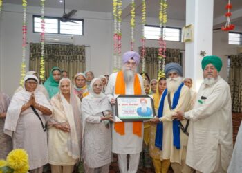 ਗੁਰੂ ਤੇਗ ਬਹਾਦਰ ਗੁਰਦੁਆਰਾ ਸਾਹਿਬ, ਕੋਟਕਪੂਰਾ ਦੀ ਪ੍ਰਬੰਧਕ ਕਮੇਟੀ ਅਤੇ ਸੰਗਤ ਨੇ ਸਪੀਕਰ ਸੰਧਵਾਂ ਦਾ ਸਨਮਾਨ ਕੀਤਾ