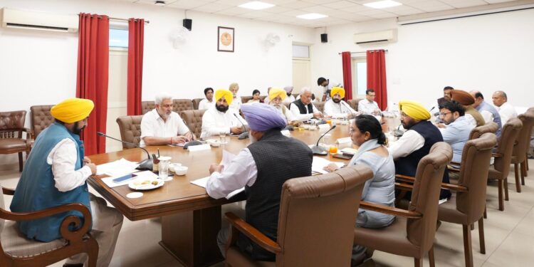 ਮੁੱਖ ਮੰਤਰੀ ਭਗਵੰਤ ਸਿੰਘ ਮਾਨ ਦੀ ਅਗਵਾਈ ਵਿੱਚ ਵਜ਼ਾਰਤ ਵੱਲੋਂ ਦਰਿਆਵਾਂ, ਚੋਆਂ ਅਤੇ ਸੇਮ ਨਾਲਿਆਂ ’ਚੋਂ ਗਾਰ ਕੱਢਣ ਲਈ ਹਰੀ ਝੰਡੀ