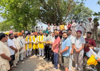 3.5 ਕਰੋੜ ਰੁਪਏ ਦੀ ਲਾਗਤ ਨਾਲ ਪਿੰਡ ਲੱਡਾ ‘ਚ ਨਹਿਰੀ ਪਾਣੀ ਦੀ ਪਾਈਪ ਲਾਈਨ ਵਿਛਾਉਣ ਦਾ ਕੰਮ ਸ਼ੁਰੂ*
