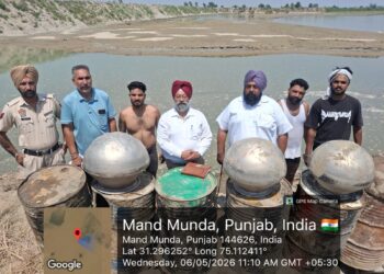 ਨਾਜਾਇਜ਼ ਸ਼ਰਾਬ ਵਿਰੁੱਧ ਕਪੂਰਥਲਾ ਆਬਕਾਰੀ ਵਿਭਾਗ ਦੀ ਵੱਡੀ ਕਾਰਵਾਈ