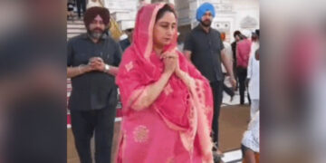 Punjab: ਹਰਸਿਮਰਤ ਕੌਰ ਬਾਦਲ ਦਰਬਾਰ ਸਾਹਿਬ ਹੋਈ ਨਤਮਸਤਕ