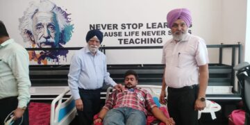 ਜ਼ਿਲ੍ਹਾ ਰੈੱਡ ਕਰਾਸ ਸੁਸਾਇਟੀ ਨੇ ਲਵਲੀ ਫਾਊਂਡੇਸ਼ਨ ਤੇ ਯੂਨੀਫ਼ਾਈ ਹੈਲਥ ਕੇਅਰ ਦੇ ਸਹਿਯੋਗ ਨਾਲ ਖੂਨਦਾਨ ਕੈਂਪ ਲਾਇਆ ਜ਼ਿਲ੍ਹਾ ਰੈੱਡ ਕਰਾਸ ਸੁਸਾਇਟੀ ਨੇ ਲਵਲੀ ਫਾਊਂਡੇਸ਼ਨ ਤੇ ਯੂਨੀਫ਼ਾਈ ਹੈਲਥ ਕੇਅਰ ਦੇ ਸਹਿਯੋਗ ਨਾਲ ਖੂਨਦਾਨ ਕੈਂਪ ਲਾਇਆ