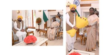 PUNJAB ਦੇ ਮੁੱਖ ਮੰਤਰੀ ਭਗਵੰਤ ਸਿੰਘ ਮਾਨ ਨੇ ਰਾਸ਼ਟਰਪਤੀ ਨਾਲ ਕੀਤੀ ਮੁਲਾਕਾਤ, AAP ਛੱਡ ਕੇ BJP ਚ ਹੋਏ ਸ਼ਾਮਿਲ, ਰਾਜ ਸਭਾ ਮੈਂਬਰਾਂ ਦੀ ਮੈਂਬਰਸ਼ਿਪ ਰੱਦ ਕਰਨ ਦੀ ਕੀਤੀ ਮੰਗ