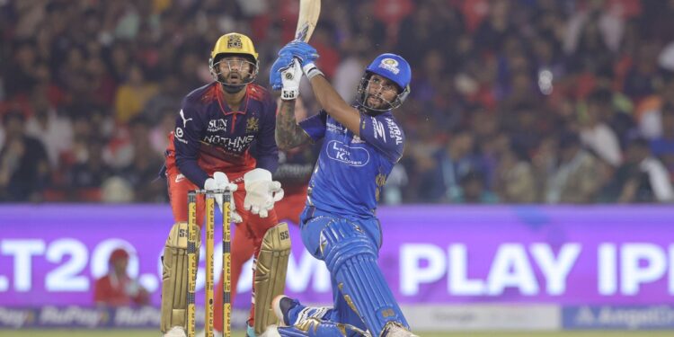 IPL 2026 MI vs RCB: ਰਾਇਲ ਚੈਲੰਜਰਜ਼ ਬੈਂਗਲੁਰੂ ਅਤੇ ਮੁੰਬਈ ਇੰਡੀਅਨਜ਼ ਵਿਚਾਲੇ ਮੁਕਾਬਲਾ ਜਾਰੀ IPL 2026 MI vs RCB: ਰਾਇਲ ਚੈਲੰਜਰਜ਼ ਬੈਂਗਲੁਰੂ ਅਤੇ ਮੁੰਬਈ ਇੰਡੀਅਨਜ਼ ਵਿਚਾਲੇ ਮੁਕਾਬਲਾ ਜਾਰੀ