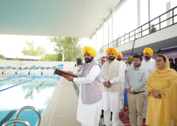 ਮੁੱਖ ਮੰਤਰੀ ਭਗਵੰਤ ਮਾਨ ਨੇ ਸੰਗਰੂਰ ਵਿਖੇ ਓਲੰਪਿਕ ਪੱਧਰ ਦੇ ਆਧੁਨਿਕ ਸਵੀਮਿੰਗ ਪੂਲ ਦਾ ਕੀਤਾ ਉਦਘਾਟਨ