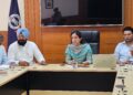 ਸਹਾਇਕ ਕਮਿਸ਼ਨਰ (ਜਨਰਲ) ਡਾ. ਅੰਕਿਤਾ ਕਾਂਸਲ ਵੱਲੋਂ ਜ਼ਿਲ੍ਹਾ ਟਰੇਡਰਜ਼ ਕਮਿਸ਼ਨ ਦੀਆਂ ਸ਼ਿਕਾਇਤਾਂ ਦੇ ਨਿਪਟਾਰੇ ਲਈ ਸਮੀਖਿਆ ਮੀਟਿੰਗ ਸਹਾਇਕ ਕਮਿਸ਼ਨਰ (ਜਨਰਲ) ਡਾ. ਅੰਕਿਤਾ ਕਾਂਸਲ ਵੱਲੋਂ ਜ਼ਿਲ੍ਹਾ ਟਰੇਡਰਜ਼ ਕਮਿਸ਼ਨ ਦੀਆਂ ਸ਼ਿਕਾਇਤਾਂ ਦੇ ਨਿਪਟਾਰੇ ਲਈ ਸਮੀਖਿਆ ਮੀਟਿੰਗ